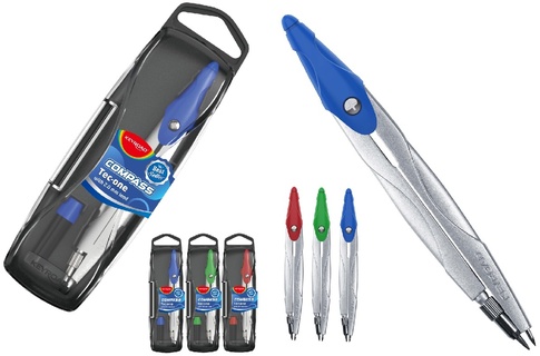 Циркуль "KEYROAD.TEC-ONE" 125мм металл. в пласт.футляре KR972955