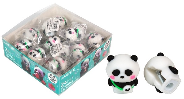 Точилка "deVente.Yummy Panda" 2,8*2,9*3,4см в инд.пакете Soft Touch 8031515