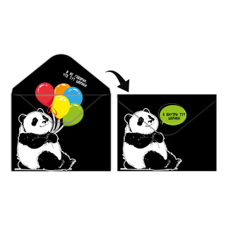 Папка с кнопкой А4 "Кокос.Панда" 240*310 165мкм 252242