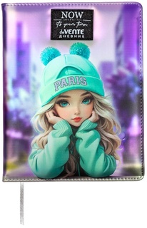 Дневник школьный 1-11 кл обложка поролон "deVente.Paris Girl" иск.кожа 2020537