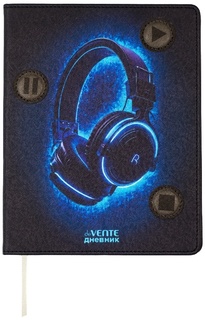 Дневник школьный 1-11 кл обложка поролон "deVente.Headphones" иск.кожа 2020511