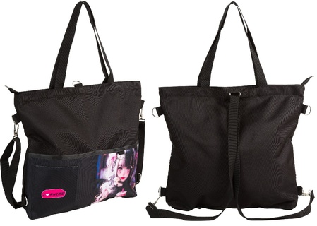 Сумка шопер-рюкзак "deVente.I Love Anime" 36*38*7см на молнии 2карман регулир.ремень 7046510