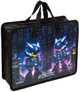 Папка для тетрадей А4 "DeVente.Robotic.3D" 500мкм 1отд 10см молния с ручками 8057552