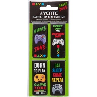 Закладки- магниты  "deVente.Gamer" 2,5*5,6см асссорти (цена за набор 4шт) 8065504
