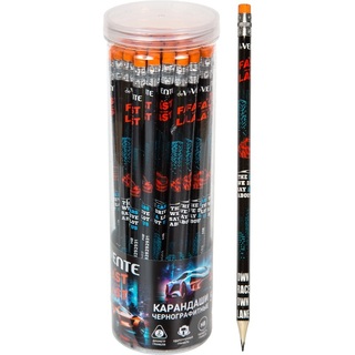 Карандаш ч\гр "deVente.Fast Or Last" трехгранный с ластиком 5032503