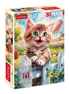 Пазлы Хатбер   30эл Maxi "Счастливый котик" 30ПЗ4_34431