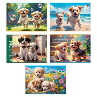 Альбом для рисования 12л "Пушистое счастье" 12А4В 091490 Хатбер