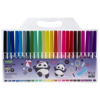 Фломастеры 24цв "Плюшевые панды" FP_088351 Hatber