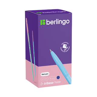 Ручка шариковая "Berlingo.Tribase haze" синяя  0,7мм CBp_70943