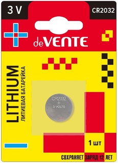 Батарейка deVente CR 2032 (BL1) литиевая 9010121