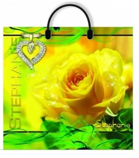 Пакет  37*35 "Стеф" 90мкм с пластиковой ручкой 2058