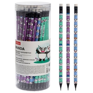 Карандаш ч\гр "Hatber.Panda/Панда" с ластиком BL_088764