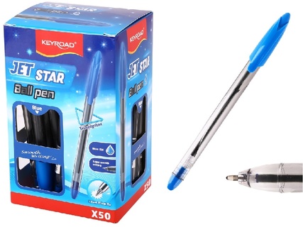 Ручка шариковая "KEYROAD" синяя 1.2мм KR973501