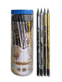 Карандаш ч\гр "ACMELIAE.Золото и серебро.Для мальчиков" HB с ластиком 43170