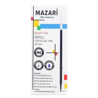 Стержни 107мм 0,7мм синий автомат игольч Mazari M-7917-70