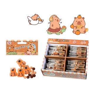 Игрушка "Антистресс Капибара" набор 4шт  3*3см M-20365