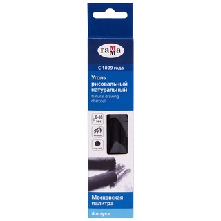 Набор угля "Московская палитра" ивовый  4шт 140мм 100119_04