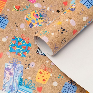 Бумага упаковочная 70*100см "Подарки"  5шт в уп (цена за 1лист) Ч450651 НЕ ВСКРЫВАТЬ