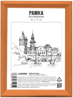 Рамка для фото 10*15 МДФ "deVente" миланский орех акрил 9027156