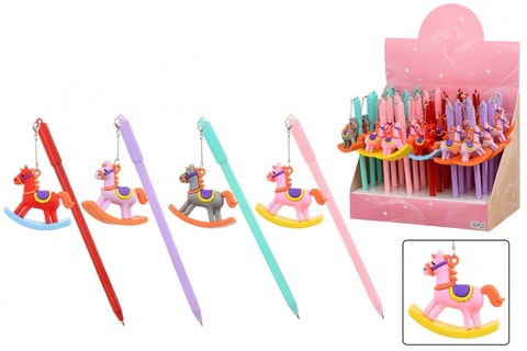 Ручка шариковая "Basir.Год Лошади"синяя МС-7619