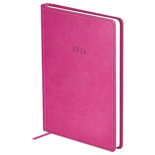 Ежедневник А6  352стр "Winner.Fuchsia" кожзам фуксия датир 2026 DdА6_09357 BG