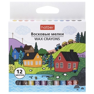 Восковые мелки 12цв "Арт Тайм" CR_090286 Hatber