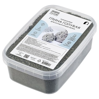 Глина "Три совы" 1кг голубая порошковая в контейнере ГЛ_33177