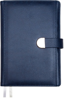 Ежедневник А5  336стр "deVENTE.Denver" кожзам синий с карм. на магн. датир 2026 2232642 в кор.