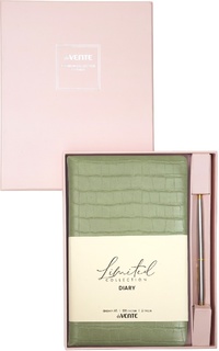 Ежедневник А5  272стр "deVENTE.Barbara"+ручка н/датир кожзам мятный 2237620 в кор.