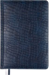 Ежедневник В6  336стр "deVENTE.Attomex.Croco" кожзам тиснение синий датир 2026 2233649