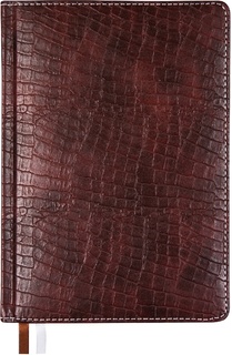 Ежедневник В6  336стр "deVENTE.Attomex.Croco" кожзам тиснение коричневый датир 2026 2233648