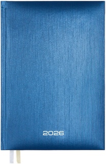 Ежедневник А5  336стр "deVENTE.Attomex.Regent" бумвинил металлик синий датир 2026 2332644