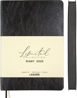 Ежедневник А5  336стр "deVENTE.Orto" кожзам черный гибкая обл. датир 2026 2232644 в кор.
