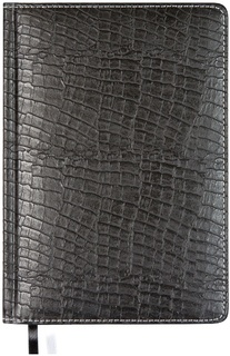 Ежедневник А5  336стр "deVENTE.Attomex.Croco" кожзам тиснение черный датир 2026 2332657