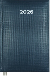 Ежедневник В6  336стр "deVENTE.Attomex.Lancaster" бумвинил тиснение синий  датир 2026 2233645