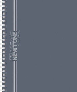 Тетрадь 96 л "NEWtone Pastel.Серый агат" клетка гребень Soft-touch 80г/м2 96Т5лA1гр_05060 091829