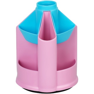 Подставка "Стамм.Mini Desk" вращающ розовый/бирюзовый ОР-31786