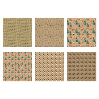 Бумага упаковочная крафт 70*100см "Stilerra" ассорти 75г/м2 NKWP-05 (8391)