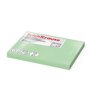 Липкий блок 100*75 100л "ErichKrause" зеленый 61717
