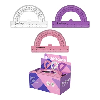 Транспортир  10 см ErichKrause Candy 57915