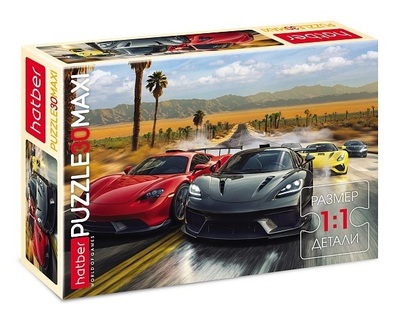 Пазлы Хатбер   30эл Maxi "Уличные гонки" 30ПЗ4_33978