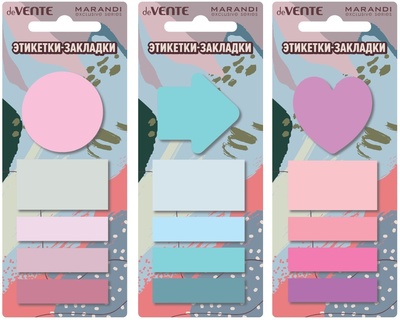 Набор стикеров "deVente.Marandi"  (45*12мм,45*20,40*40мм 20листов) пластик 2011214