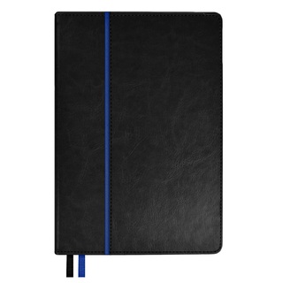 Ежедневник А5  160л "Escalada" черный/синий н/датир кожзам тв.пер 70623