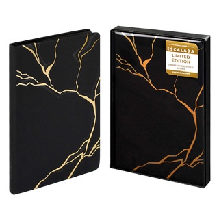 Ежедневник А5  120л "Escalada" черный н/датир кожзам Софт-тач тв.пер 70599 в коробке