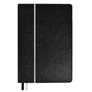 Ежедневник А5  160л "Escalada" черный/белый н/датир кожзам тв.пер 70622