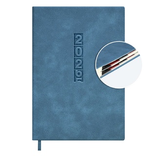 Ежедневник А5  352стр "Escalada.Думай как миллиардер" кожзам мяг обл голубой датир 2026 70271