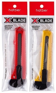 Нож канцелярский большой 18мм "Hatber.X-BLADE" UK_060160