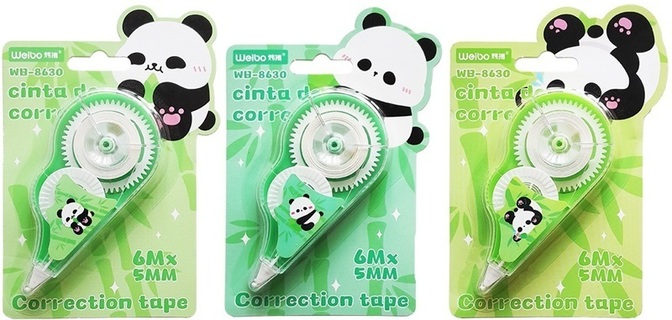 Корректирующая лента "Weibo.Panda" 6м*5мм ассорти KO WB-8630