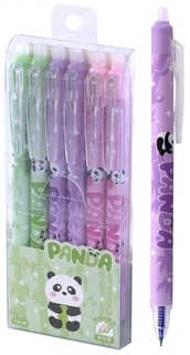 Ручка Пиши-стирай гелевая "Weibo.Panda" автомат синяя 0,5мм MD-5661