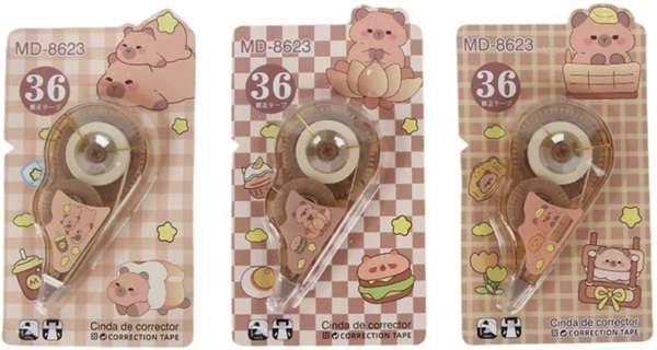 Корректирующая лента "Weibo.Capybara" 6м*5мм ассорти KO MD-8623